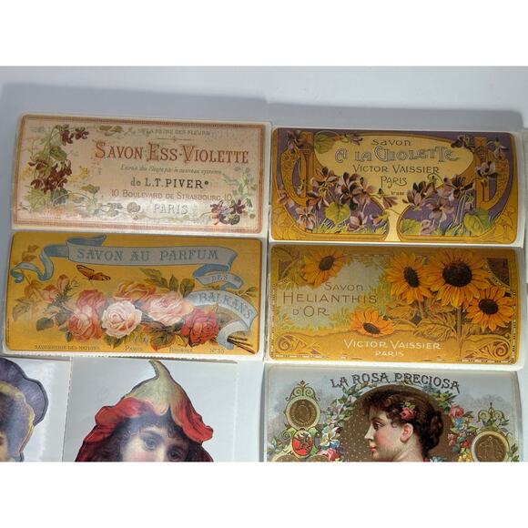 Brier Rose Victorian Garden Stickers Lot of 14 French Soap Scrapbooking *READ* - Picture 4 of 7